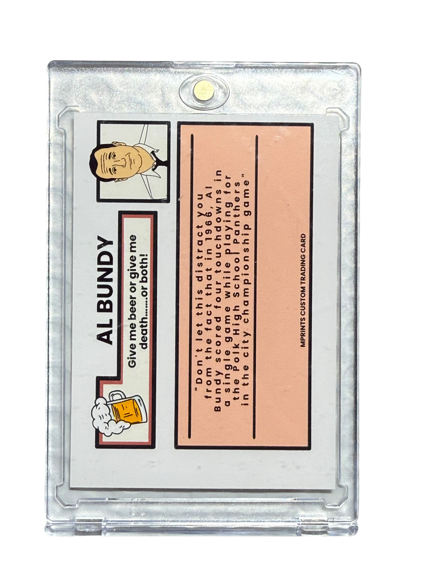 1984 Baseball Inspo Al Bundy Artwork Trading Card