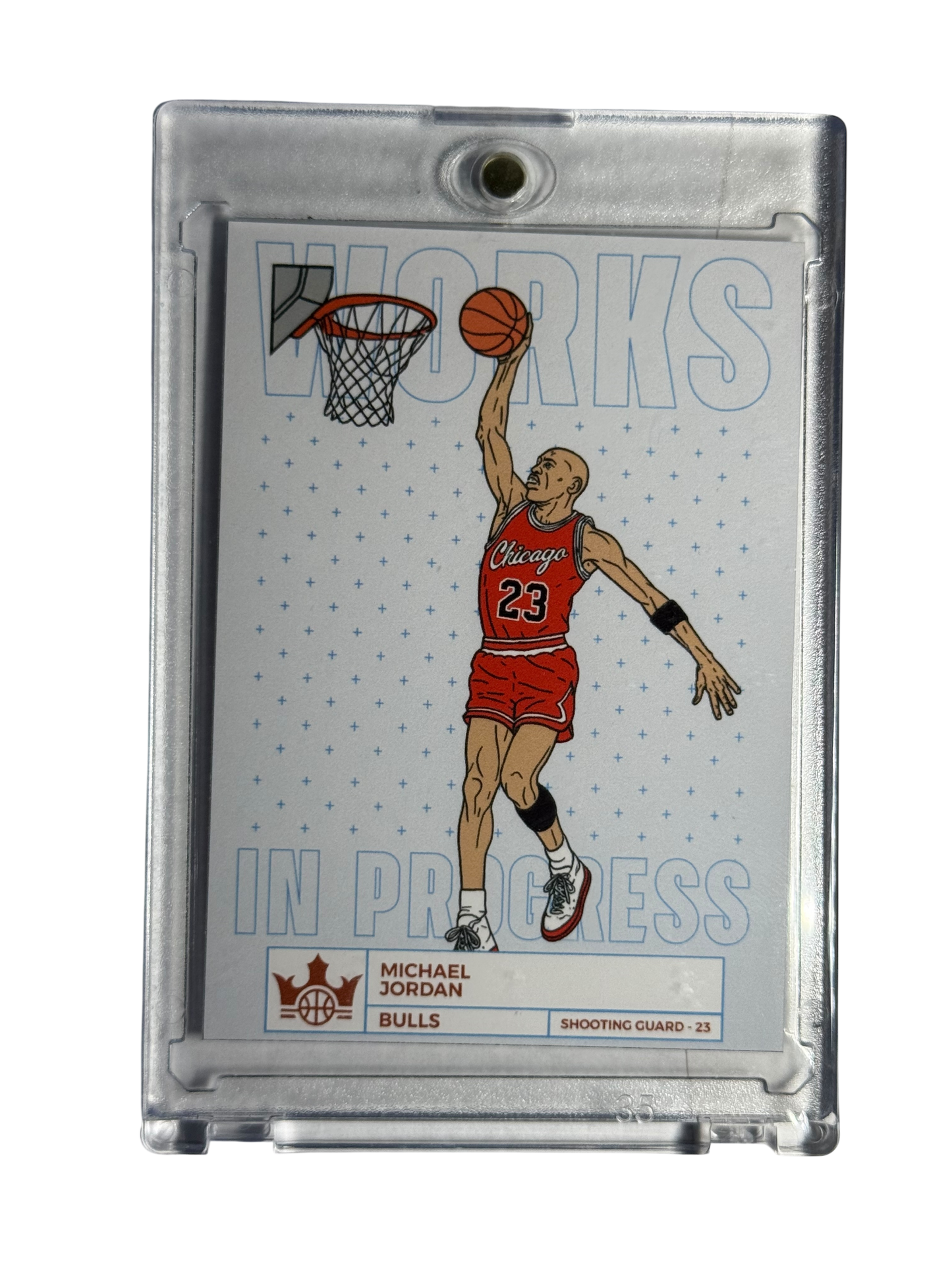 Works In Progress (CASE HIT PARODY) Michael Jordan Artwork Trading Card