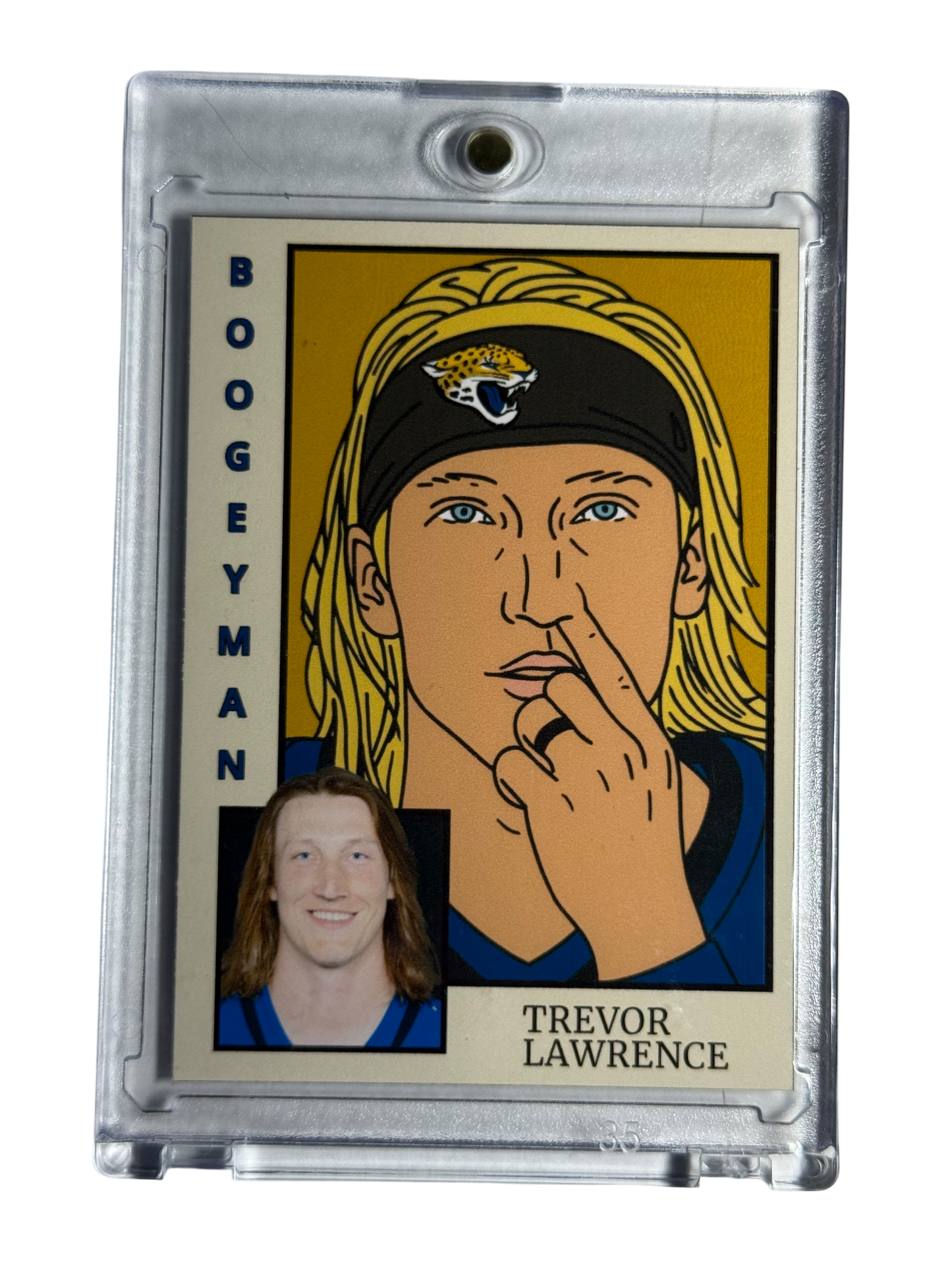 1984 Baseball Inspo Trevor Lawrence Boogeyman Artwork Trading Card