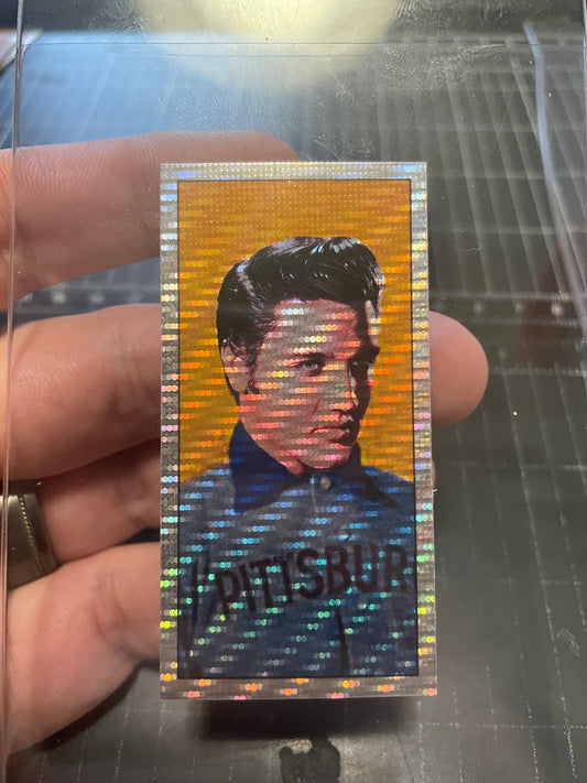 Silver Wave Refractor - Elvis Tobacco Trading Card