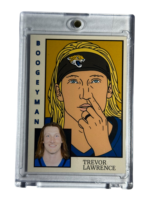 1984 Baseball Inspo Trevor Lawrence Boogeyman Artwork Trading Card